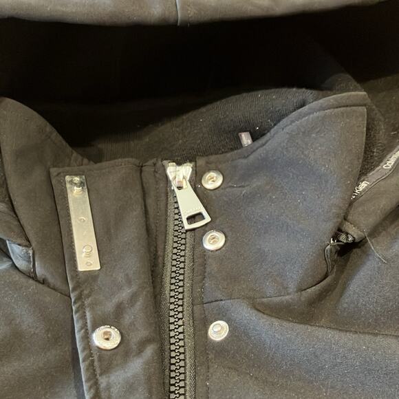 Calvin Klein Black Belted warm Trench Rain Coat size XL - Picture 6 of 9